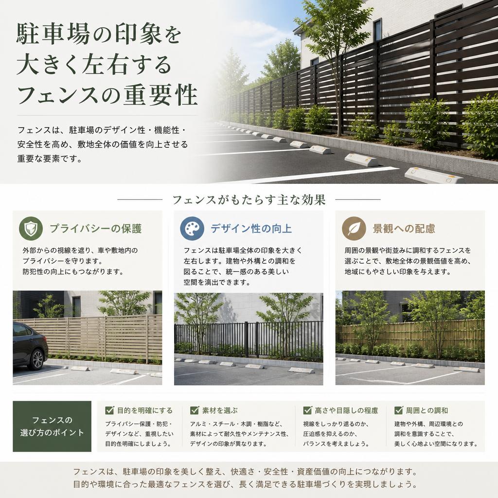 かっこいいフェンスでエクステリアを演出