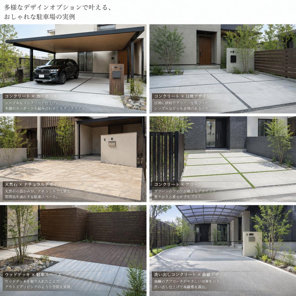 魅力的なおしゃれな駐車場デザイン