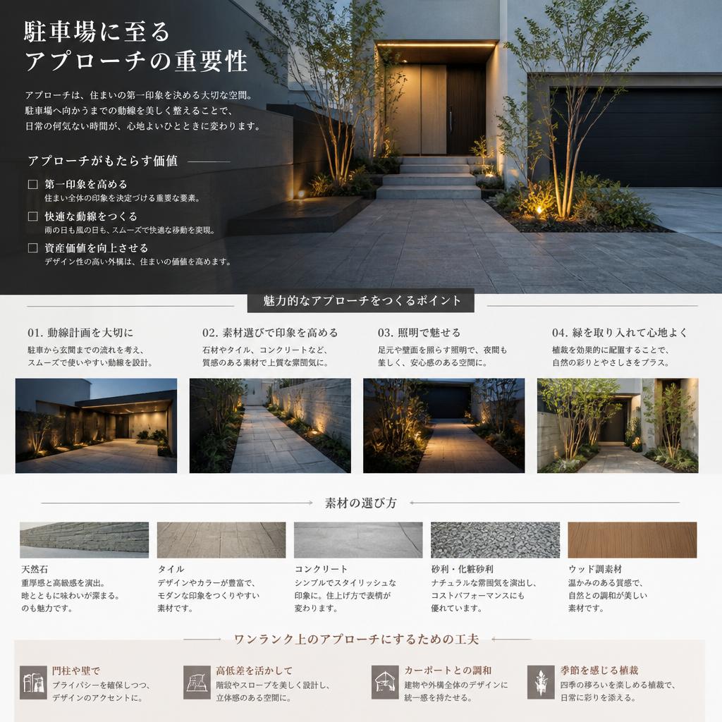 かっこいいアプローチのデザイン