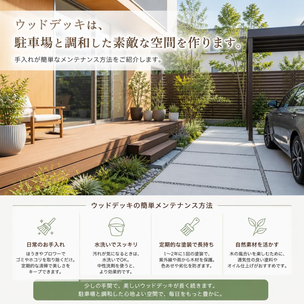 ウッドデッキのメンテナンス方法