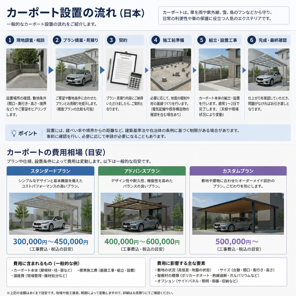 施工の流れとコスト