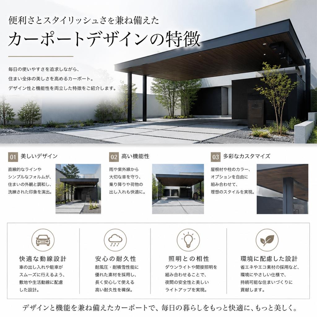 2. カーポートデザインの魅力