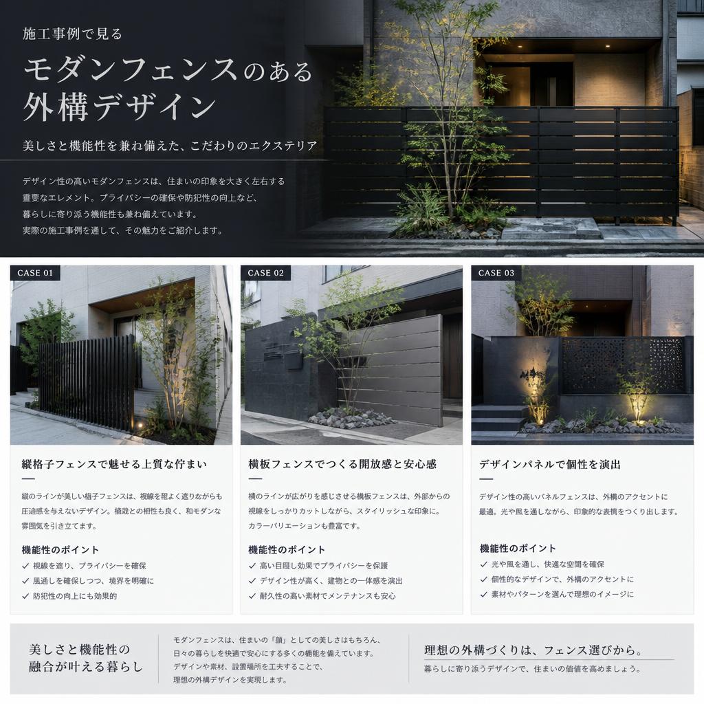 カッコいい外構デザインの実例紹介