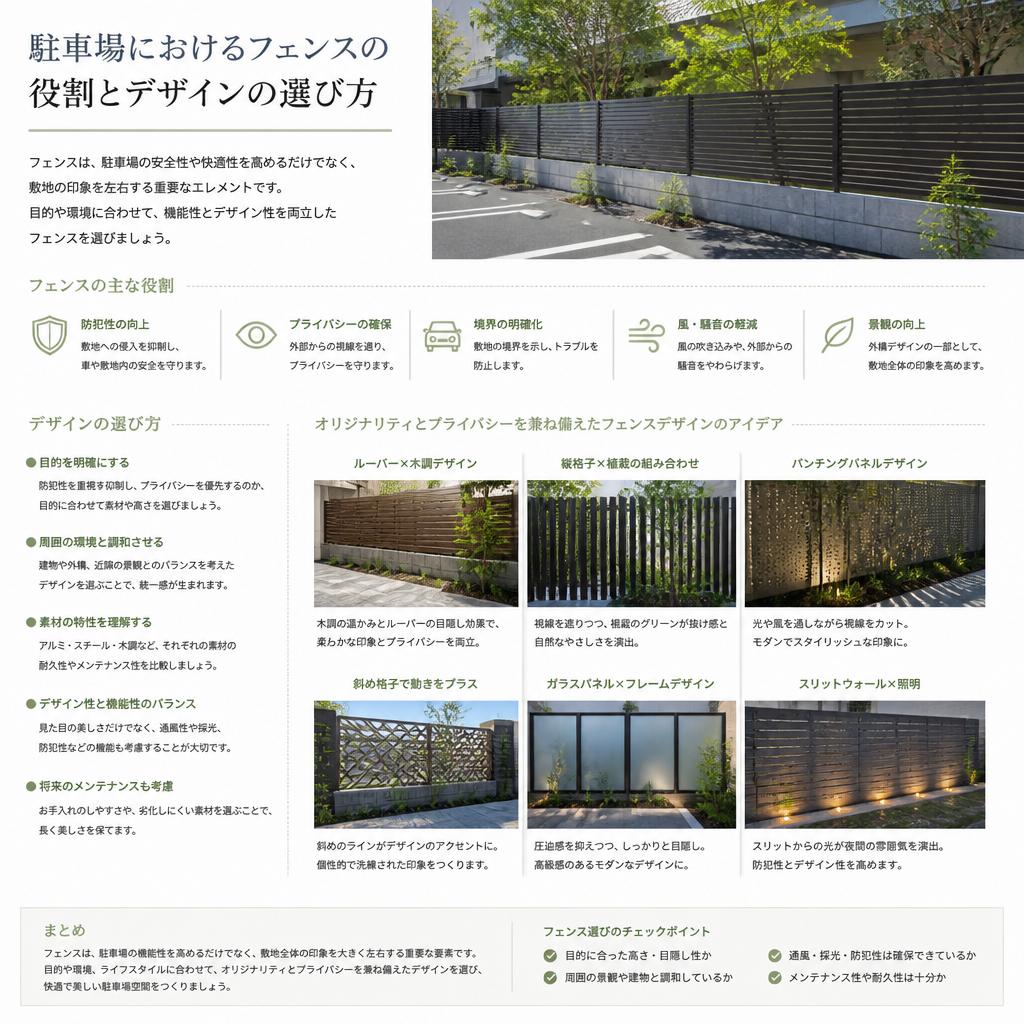 3. フェンスデザインで個性を演出